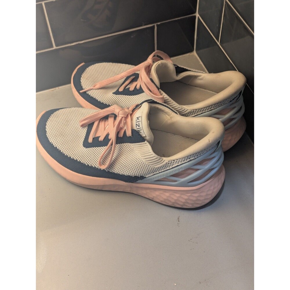 Kizik Athens Bahama Sneakers Women's Size 7.5 Hands Free Pink Blue Shoes